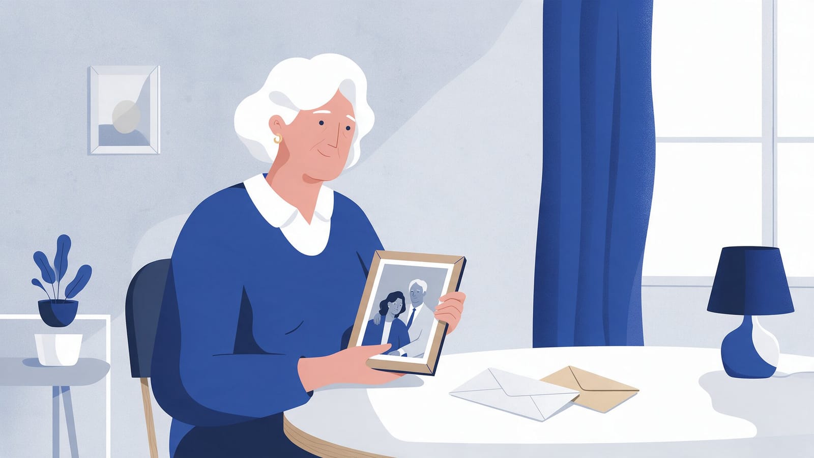 Ilustración editorial en tintas planas de dos manos entrelazadas sobre una balanza en equilibrio, representando la compatibilidad entre dos pensiones